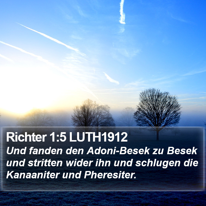 Richter 1:5 LUTH1912 Bible Study