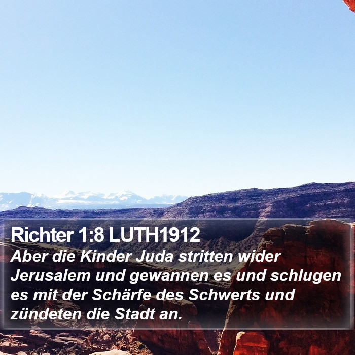 Richter 1:8 LUTH1912 Bible Study