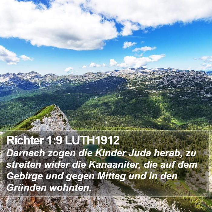 Richter 1:9 LUTH1912 Bible Study