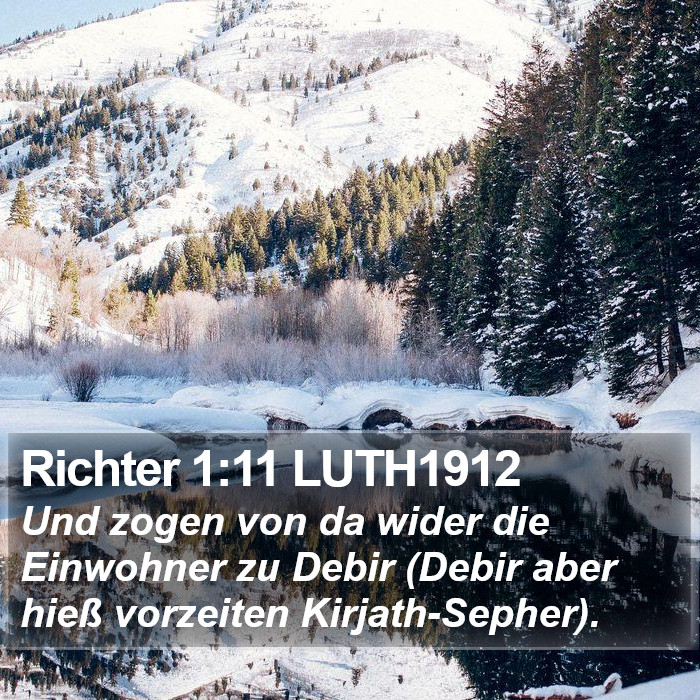 Richter 1:11 LUTH1912 Bible Study