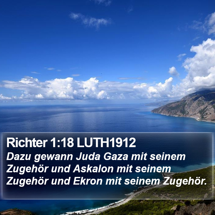 Richter 1:18 LUTH1912 Bible Study