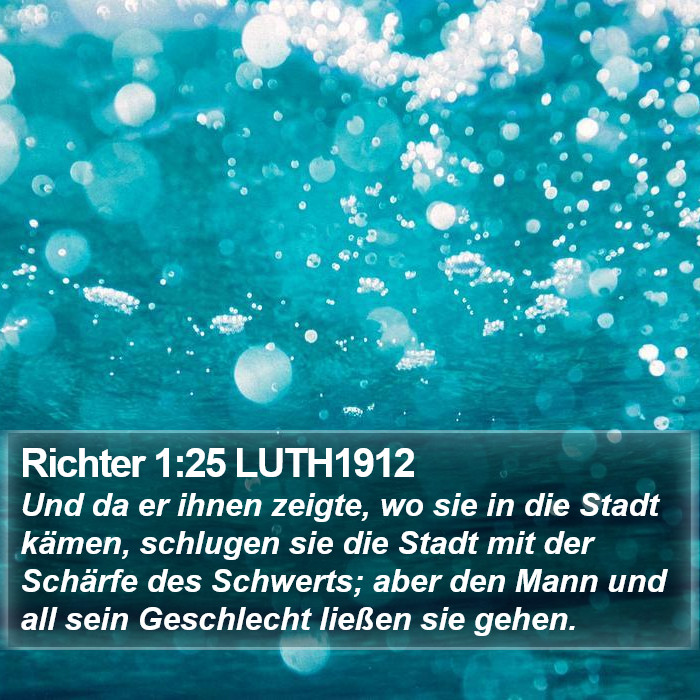 Richter 1:25 LUTH1912 Bible Study