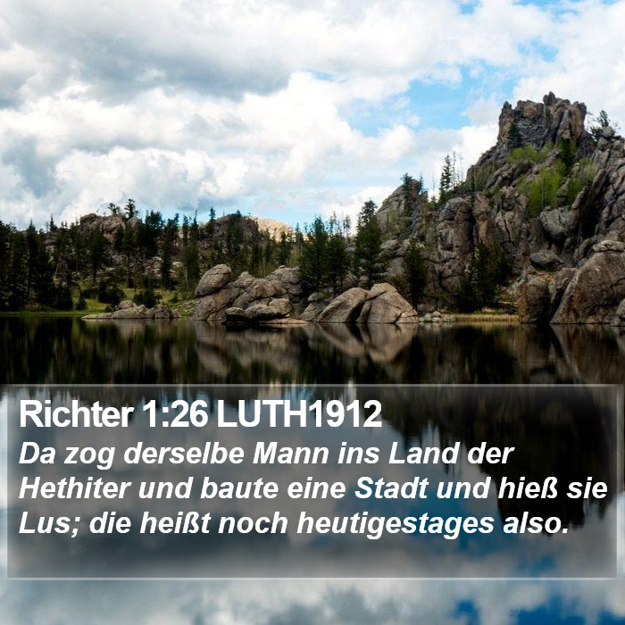 Richter 1:26 LUTH1912 Bible Study