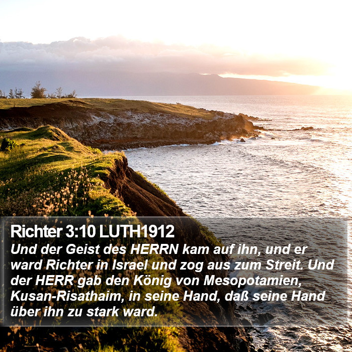 Richter 3:10 LUTH1912 Bible Study