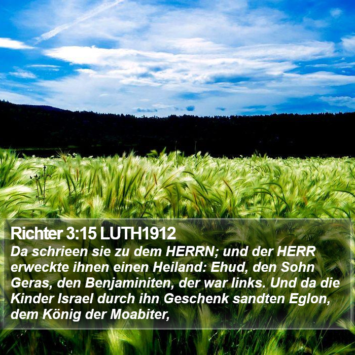 Richter 3:15 LUTH1912 Bible Study