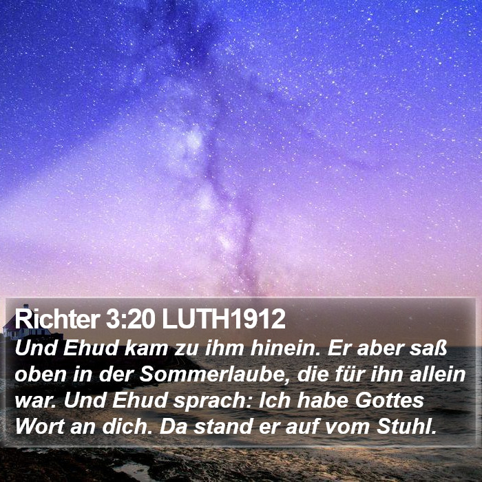 Richter 3:20 LUTH1912 Bible Study
