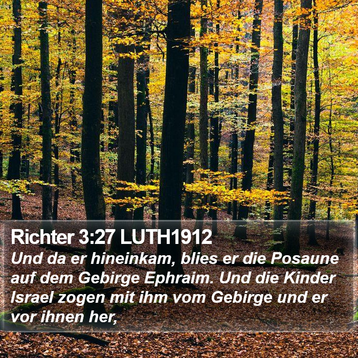 Richter 3:27 LUTH1912 Bible Study