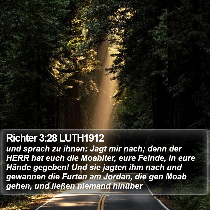 Richter 3:28 LUTH1912 Bible Study