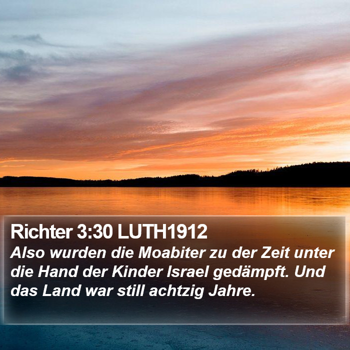 Richter 3:30 LUTH1912 Bible Study
