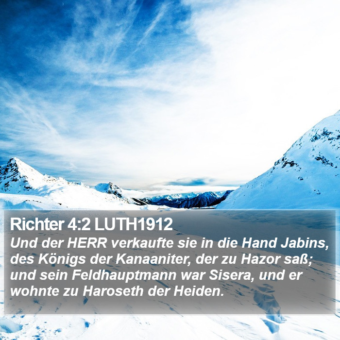 Richter 4:2 LUTH1912 Bible Study