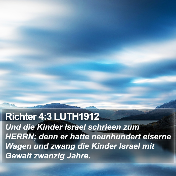 Richter 4:3 LUTH1912 Bible Study