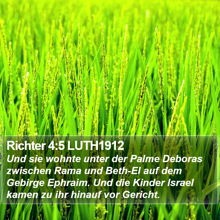Richter 4:5 LUTH1912 Bible Study