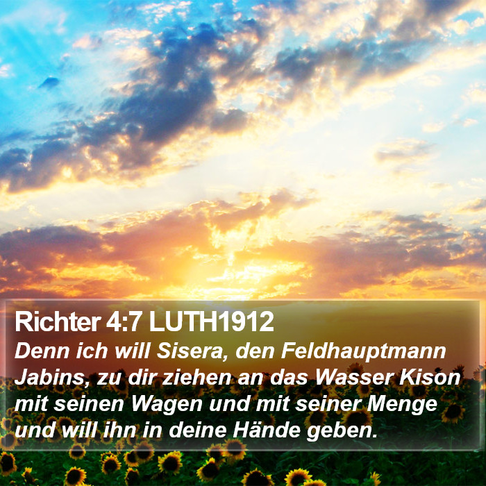 Richter 4:7 LUTH1912 Bible Study
