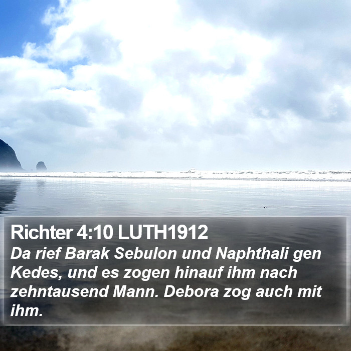 Richter 4:10 LUTH1912 Bible Study