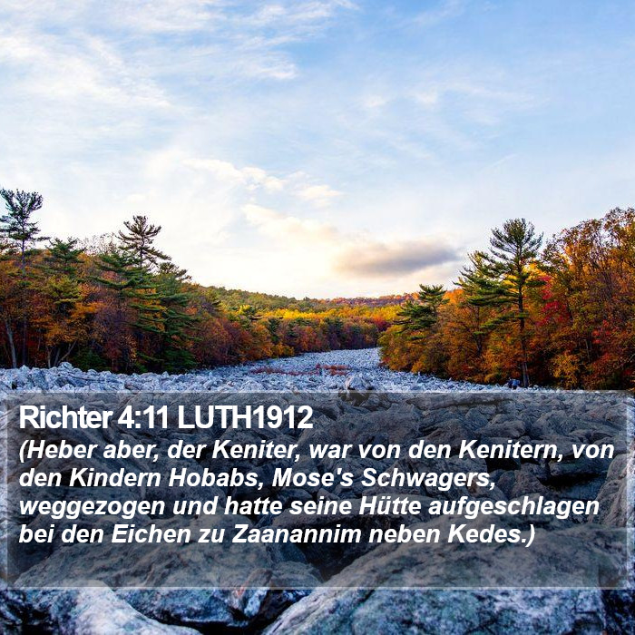 Richter 4:11 LUTH1912 Bible Study
