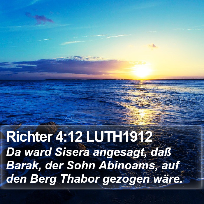 Richter 4:12 LUTH1912 Bible Study