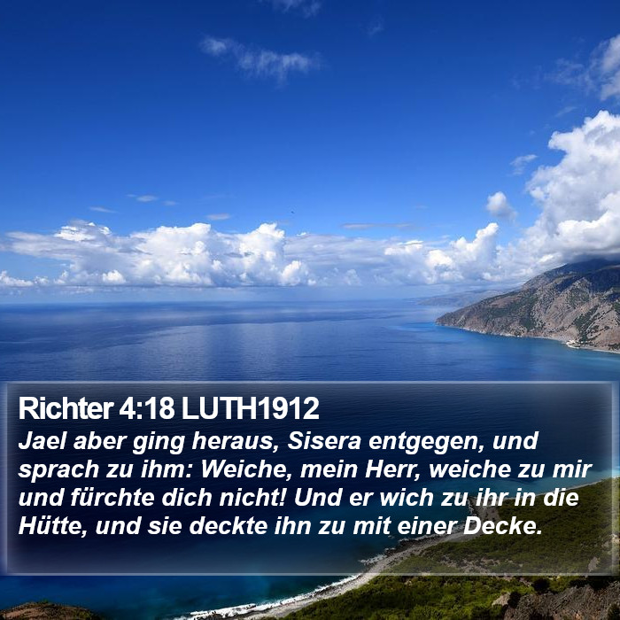 Richter 4:18 LUTH1912 Bible Study