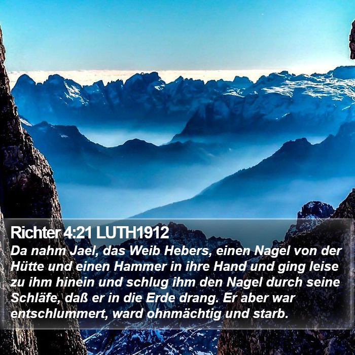 Richter 4:21 LUTH1912 Bible Study