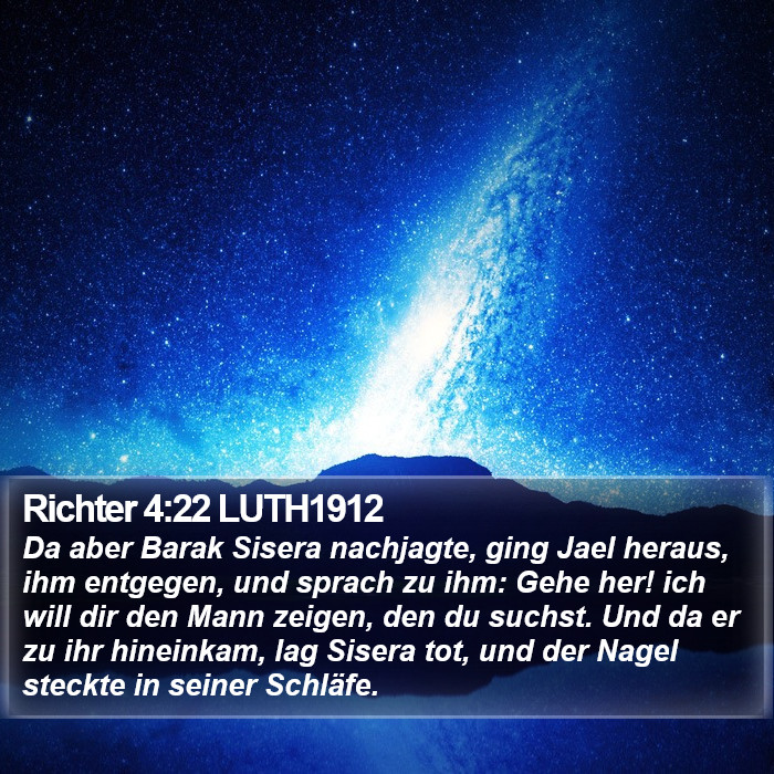 Richter 4:22 LUTH1912 Bible Study