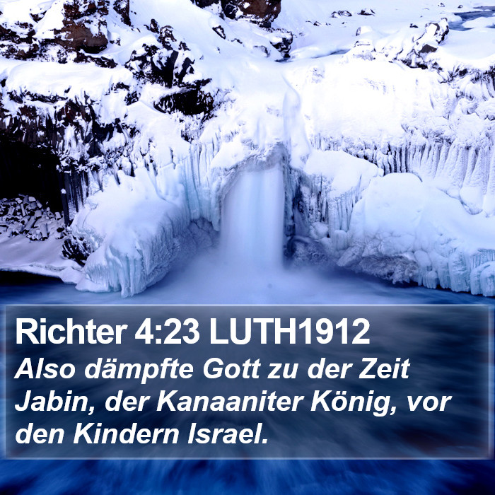 Richter 4:23 LUTH1912 Bible Study