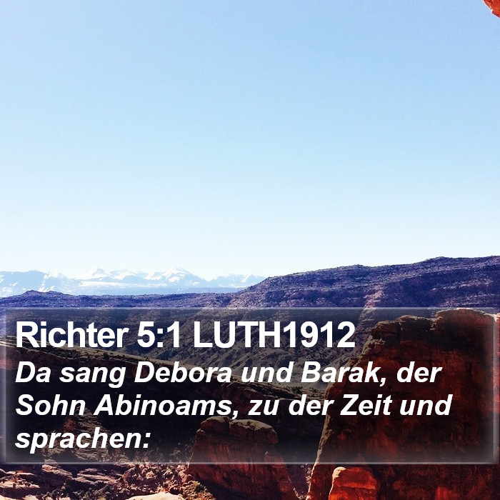 Richter 5:1 LUTH1912 Bible Study