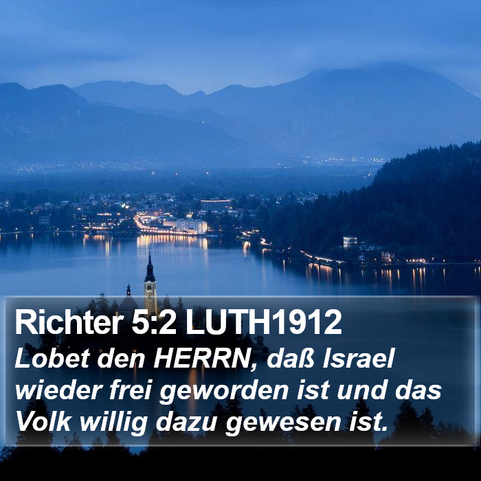 Richter 5:2 LUTH1912 Bible Study