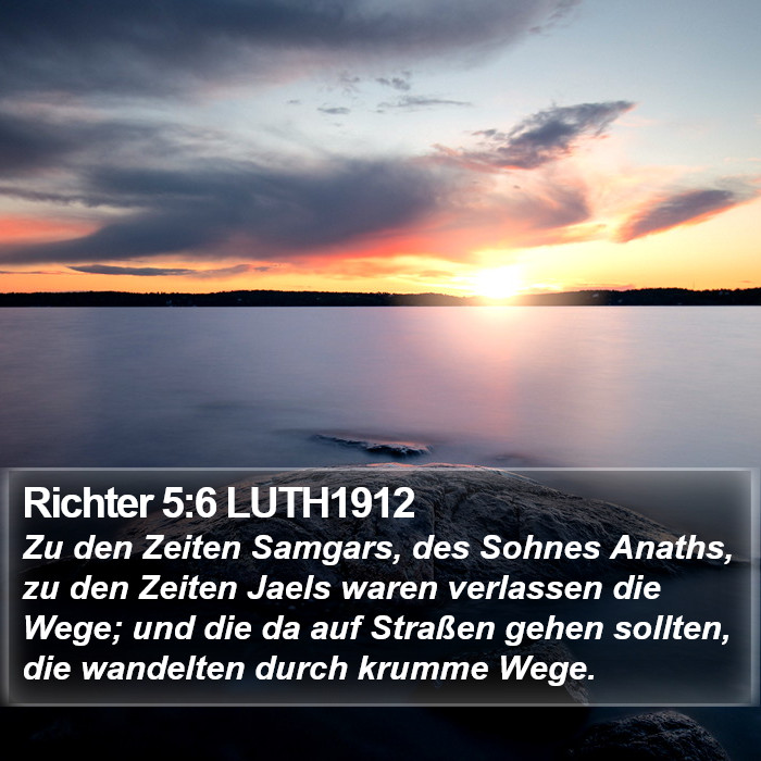 Richter 5:6 LUTH1912 Bible Study