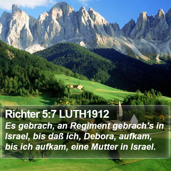 Richter 5:7 LUTH1912 Bible Study