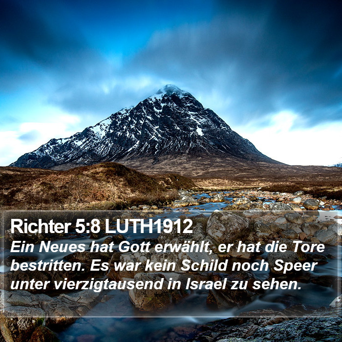 Richter 5:8 LUTH1912 Bible Study