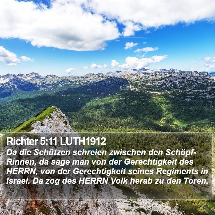 Richter 5:11 LUTH1912 Bible Study