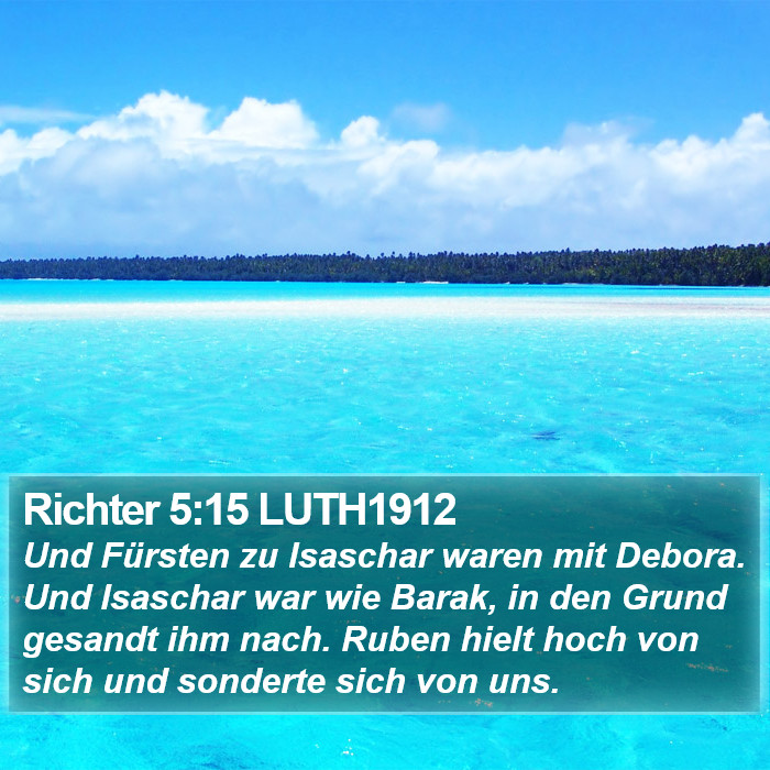 Richter 5:15 LUTH1912 Bible Study