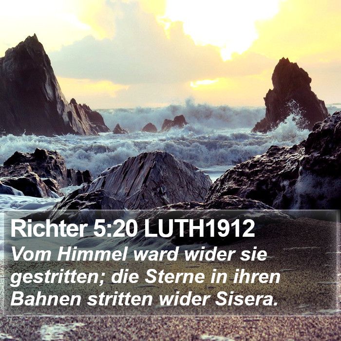 Richter 5:20 LUTH1912 Bible Study