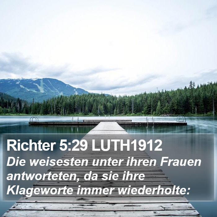 Richter 5:29 LUTH1912 Bible Study