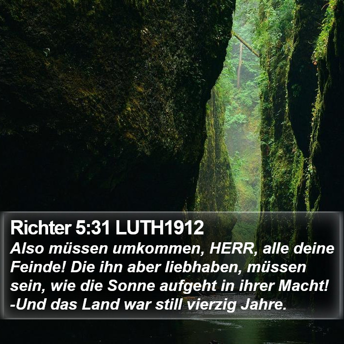 Richter 5:31 LUTH1912 Bible Study