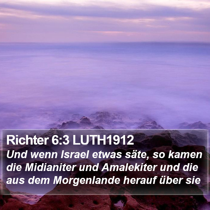 Richter 6:3 LUTH1912 Bible Study