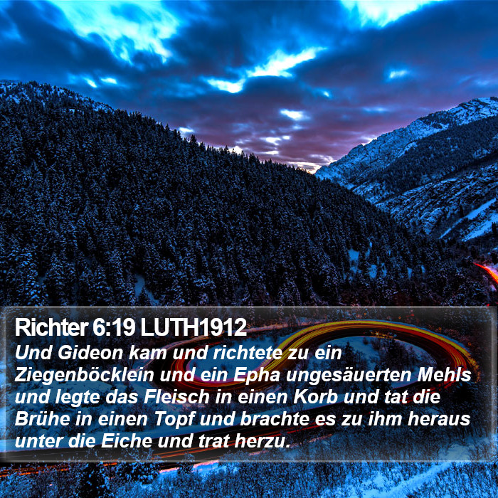 Richter 6:19 LUTH1912 Bible Study