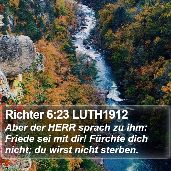 Richter 6:23 LUTH1912 Bible Study