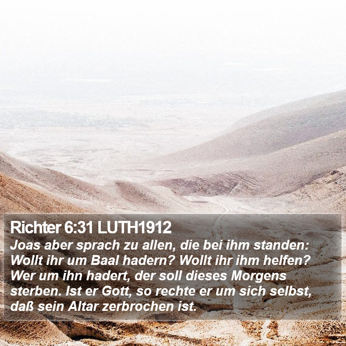 Richter 6:31 LUTH1912 Bible Study