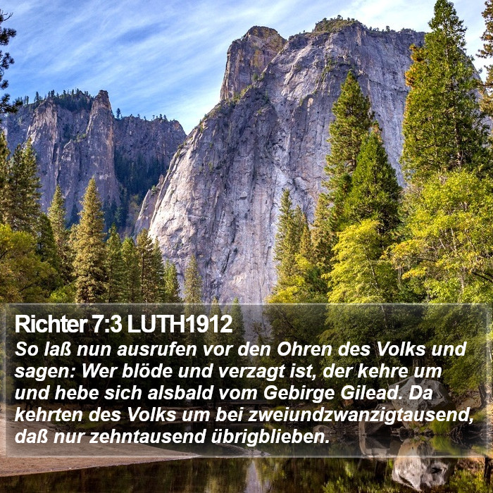 Richter 7:3 LUTH1912 Bible Study