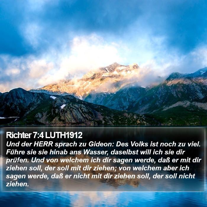 Richter 7:4 LUTH1912 Bible Study