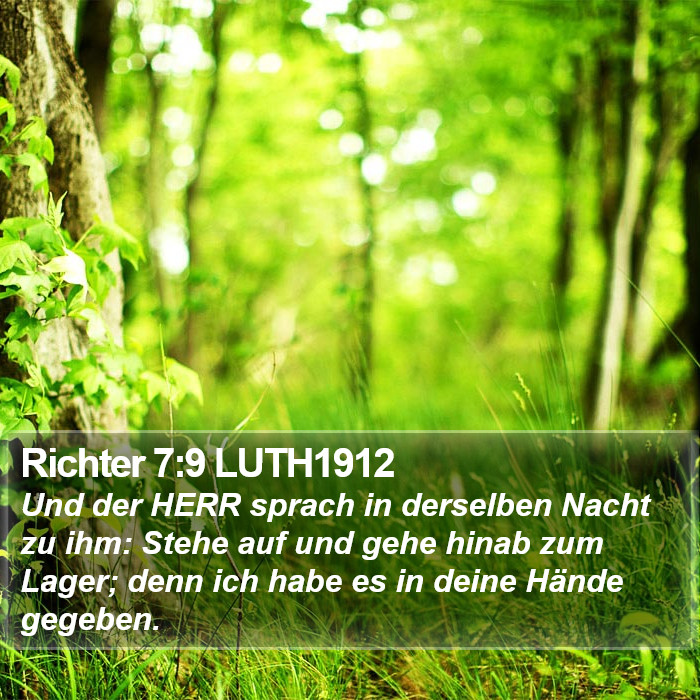 Richter 7:9 LUTH1912 Bible Study