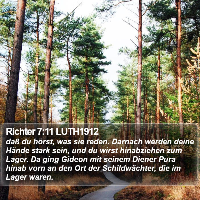 Richter 7:11 LUTH1912 Bible Study