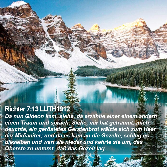 Richter 7:13 LUTH1912 Bible Study