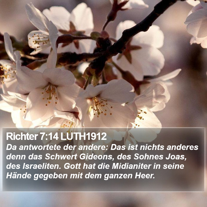 Richter 7:14 LUTH1912 Bible Study
