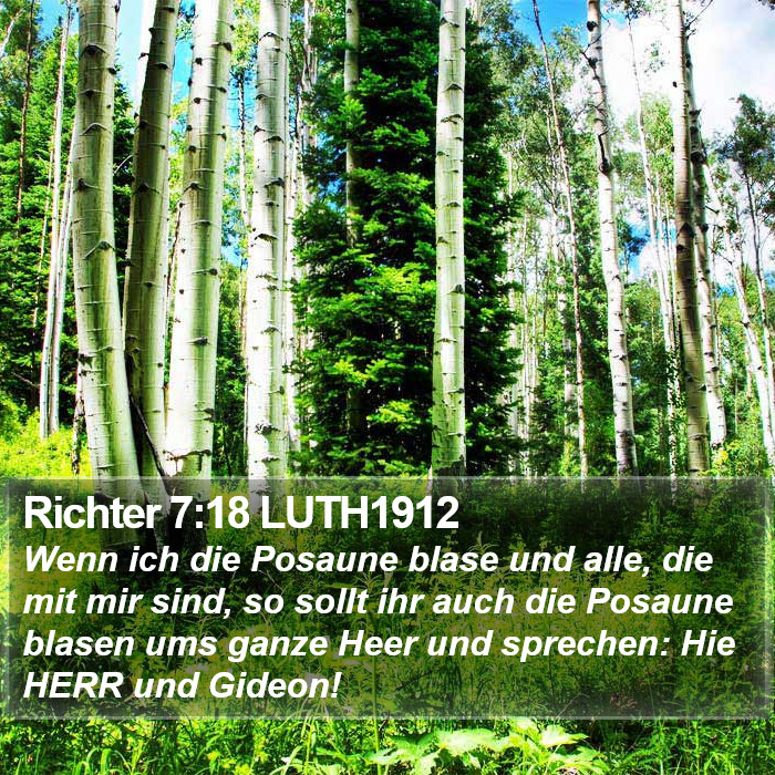 Richter 7:18 LUTH1912 Bible Study
