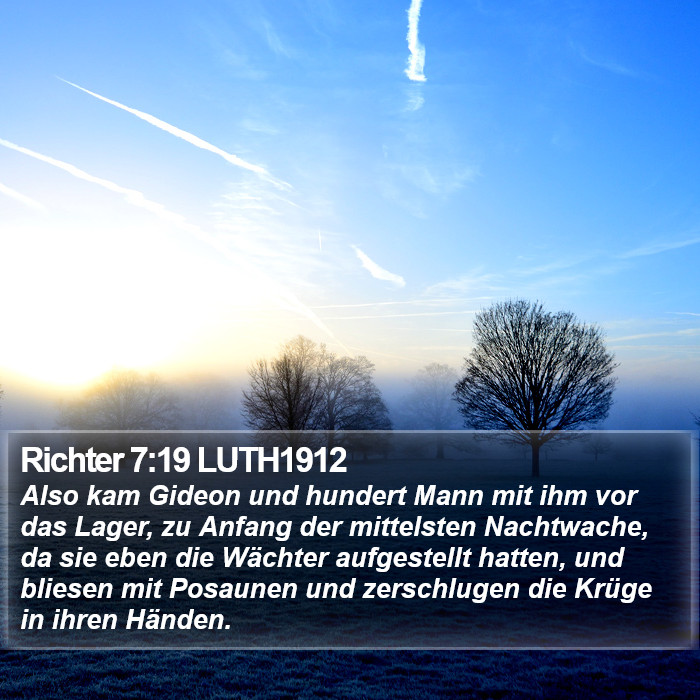 Richter 7:19 LUTH1912 Bible Study