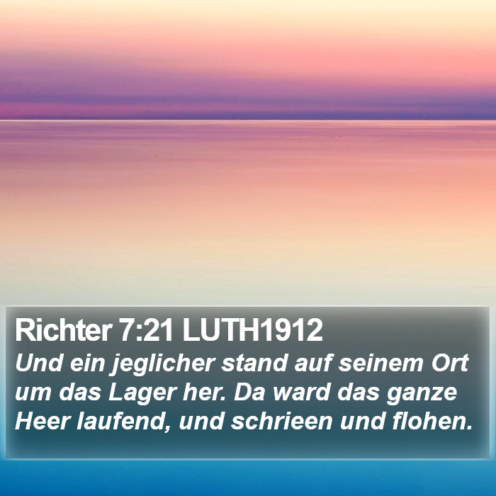 Richter 7:21 LUTH1912 Bible Study
