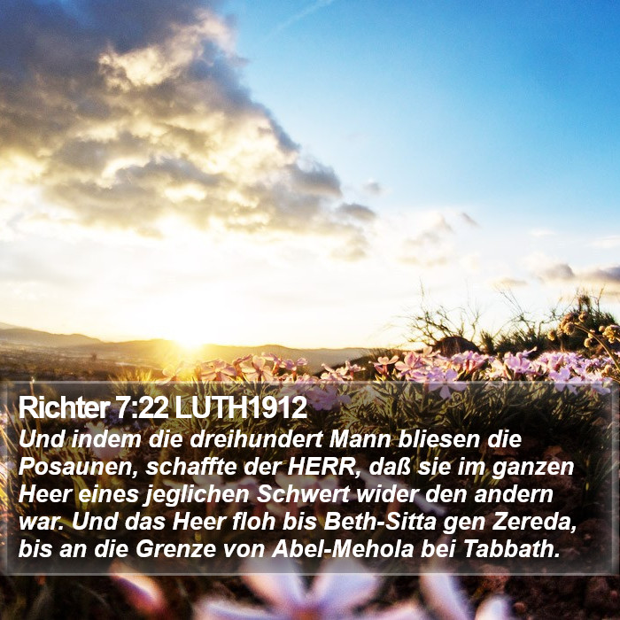 Richter 7:22 LUTH1912 Bible Study