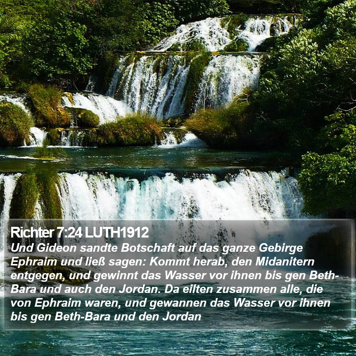 Richter 7:24 LUTH1912 Bible Study