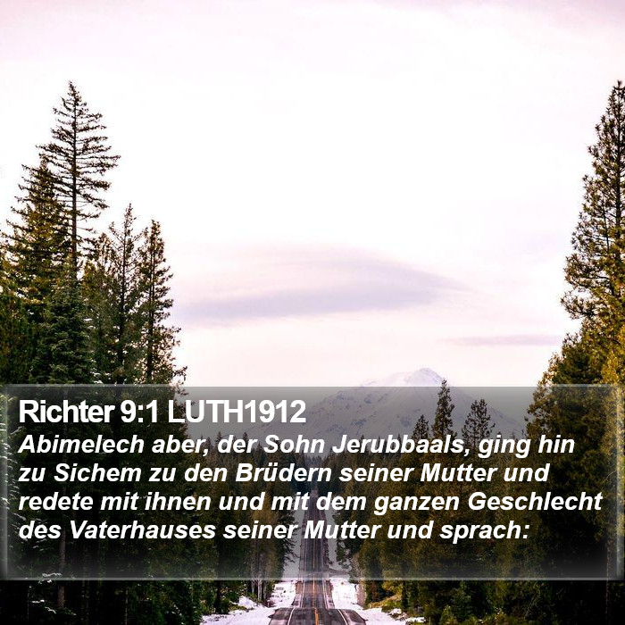 Richter 9:1 LUTH1912 Bible Study